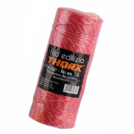 Filo Edilizia Rojo/Blanco m 200 Thorx