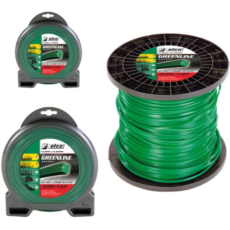 FILO GREENLINE CARRE D.2,4 MM  15 MT BLISTER
