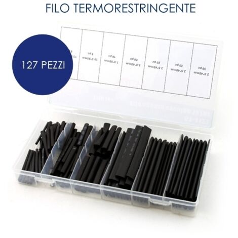 Filo/Guaina termorestringente in sezioni per cavi elettrici 127 pezzi