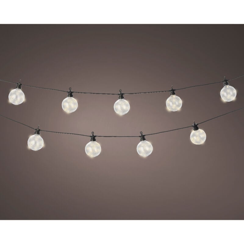 Luminaria per esterno 270CM con 10 sfere IP44.