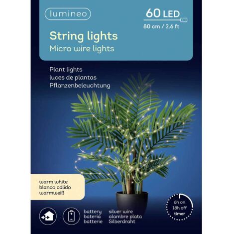 Filo LED a foglia 80 cm 60 Led.