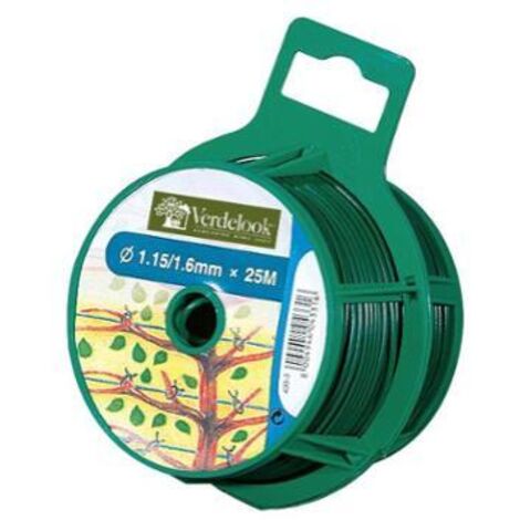 FILO METALLICO PLASTIFICATO 25M DA 1,15MM VERDE