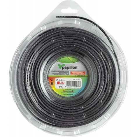 FILO NYLON/ALL. DECESP.PAPILLON QUADRO SEGHETTATO 3,0MMX 50MT - BLISTER