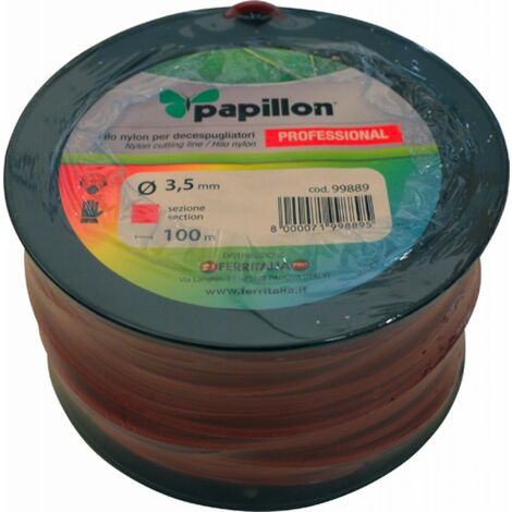 FILO NYLON DECESP.PAPILLON QUADRO PROF. 3,5MMX100MT - CF. ROCCHETTA