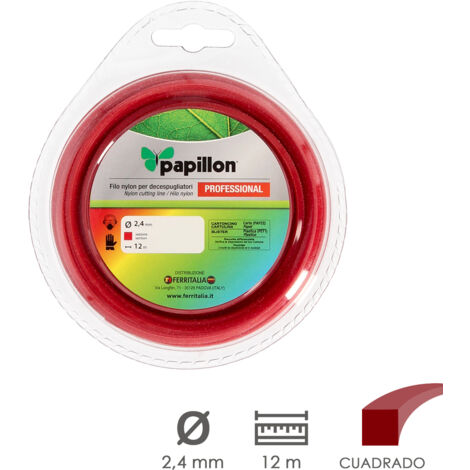 FILO NYLON DECESP.PAPILLON QUADRO PROF.2,4MMX 12MT - CF. BLISTER