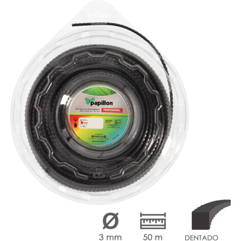 FILO NYLON DECESP.PAPILLON QUADRO SEGHETTATO 3,0MMX 50MT - CF. BLISTER