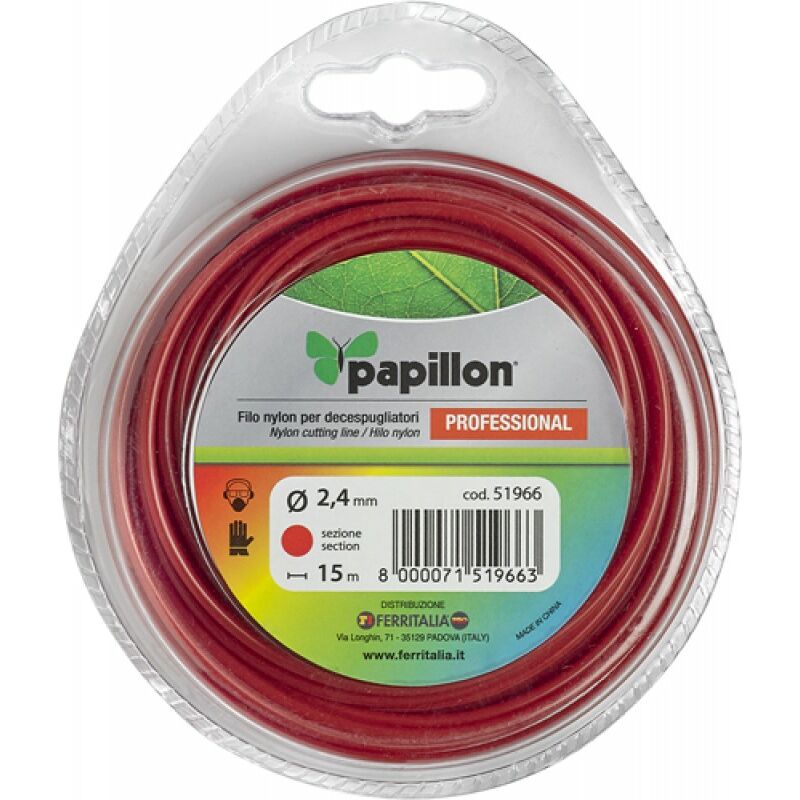 Filo nylon decesp.papillon tondo PROF.2,4MMX15MT - cf. blister