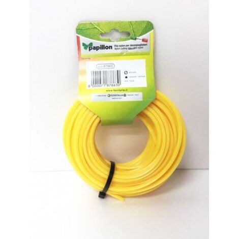 Filo nylon per Decespugliatore 15 mt   : 4 mm Profilo: Stella Papillon