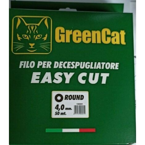 FILO NYLON PER TESTINE DECESPUGLIATORI TONDO D.4 - RT 50 MT