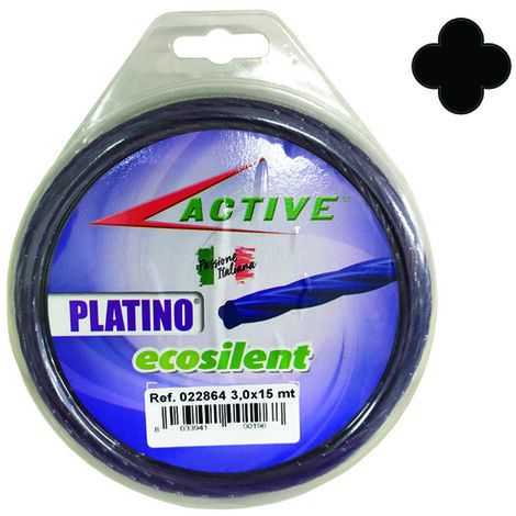 Filo nylon platino ecosilent elicoidale viola per decespugliatori - ø mm.3,3 - blister mt.15