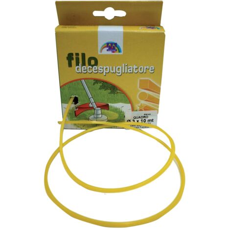 FILO NYLON QUADRO PER DECESPUGLIATORE 3MMX10M