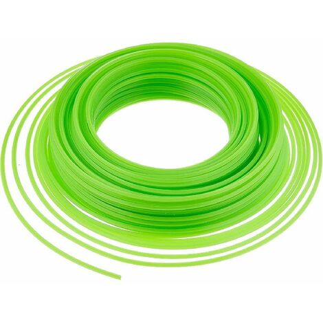 Filo nylon verde amore Ø mm 4x30 mt, sezione quadrata