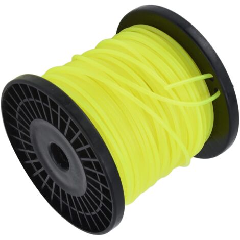 Filo per decespugliatore a filo da 3,0 mm rotondo giallo professionale per la maggior parte dei tosaerba taglio pesante 70 m/229,7 piedi