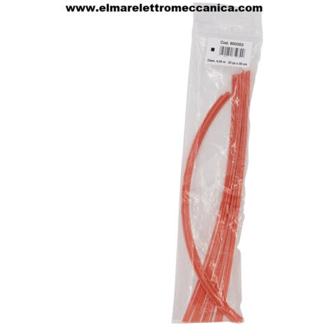 Filo per decespugliatore arancione Quadro diametro 3 mm Lunghezza 35 cm, 20 pezzi  600351