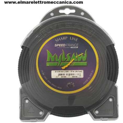 Filo per decespugliatore Blister filo Nero Seghettato diametro 3.5 mm Lunghezza 27 metri 600913
