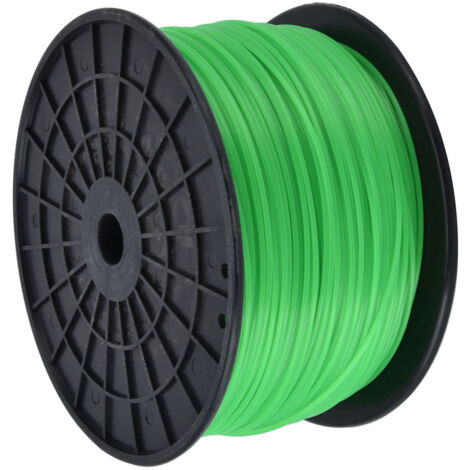 Filo per decespugliatore da 2 mm, verde, rotondo, per tosaerba Husqvarna 372 m / 1220,5 piedi