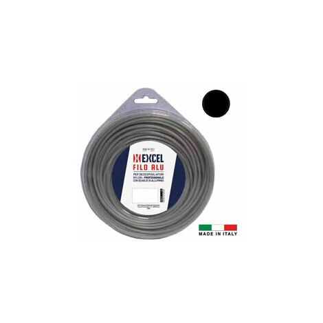 Filo Per Decespugliatore In Nylon Tondo Alu - ø mm.2,4 in matassa da mt.15