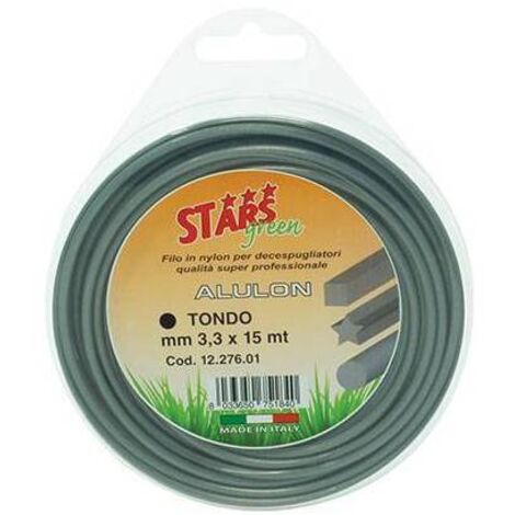 Filo Per Decespugliatore Tondo Alulon Stars Mm 3,3 - Mt 15 - 1 Pz
