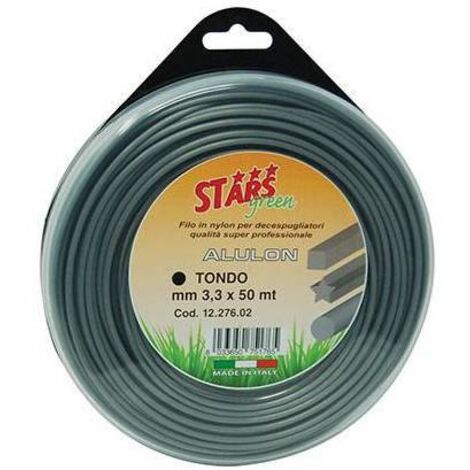 Filo Per Decespugliatore Tondo Alulon Stars Mm 3,3 - Mt 50 - 1 Pz