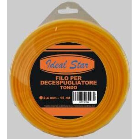 FILO PER DECESPUGLIATORE TONDO IDEAL STAR Ø mm 4,0x15 mt - IDEAL STAR