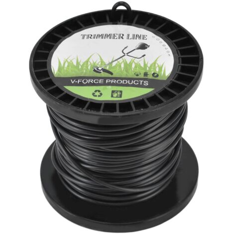 Filo per decespugliatore tondo per Husqvarna 3,3 mm Nero Alta efficienza di taglio La maggior parte dei tosaerba Farm 30 m