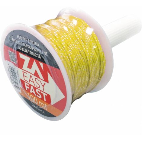 Filo Per Edilizia Con Manico 100 M Giallo