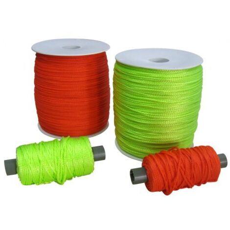 FILO PER EDILIZIA LENZA PER MURATORE STABILIZZATO AI RAGGI UV col. Giallo fuorescente mt. 250 12 CF