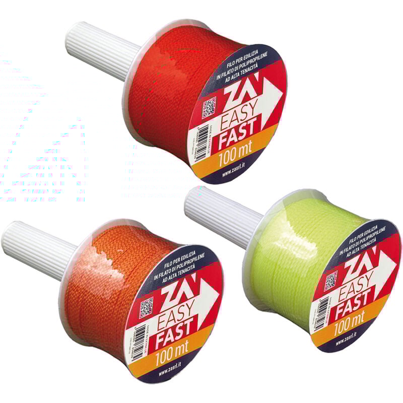 Idroweb - filo per edilizia mt 100 col.giallo - 15...