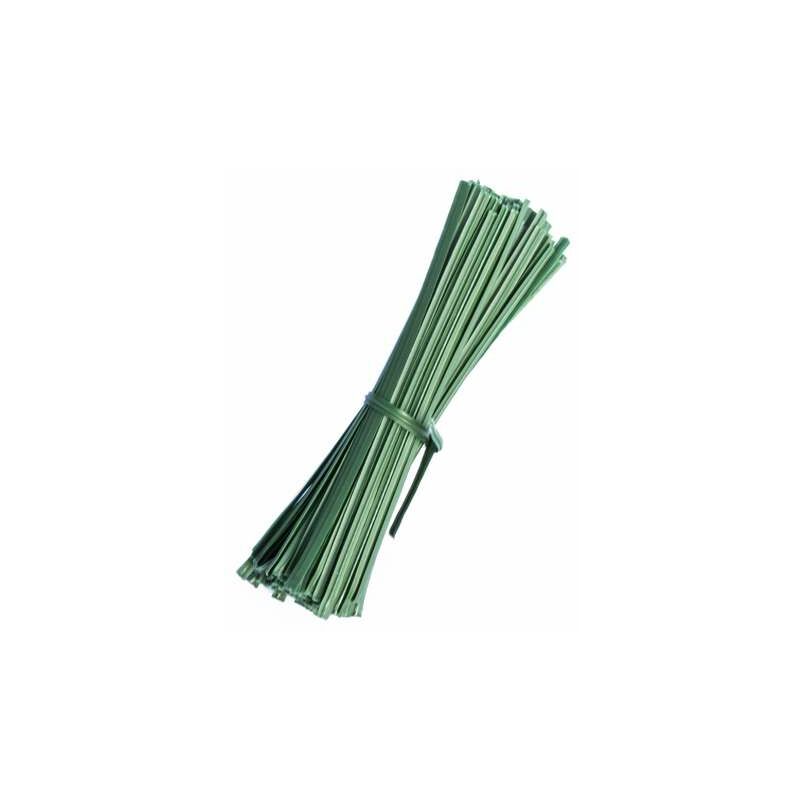 Masidef - Filo per giardinaggio verde pretagliato 10 cm. 100 pz.