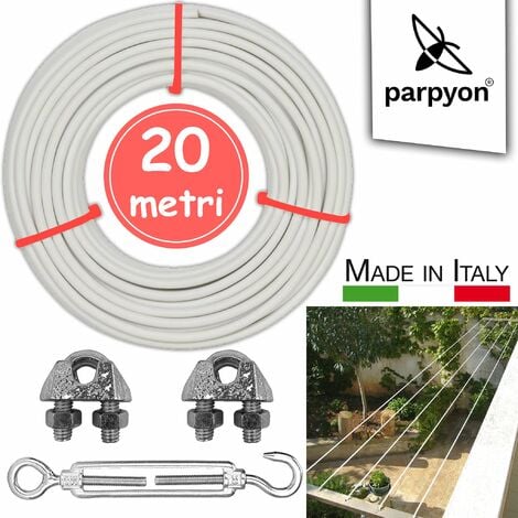 CCLONGTT Filo Stendibiancheria per Esterno Cavo per Appendere 7x7 Cavo  Appendere Quadri Resistente Utilizzato per Realizzare Cavi per  Stendibiancheria da Esterno/Filo Metallico/Recinto di Filo : :  Commercio, Industria e Scienza