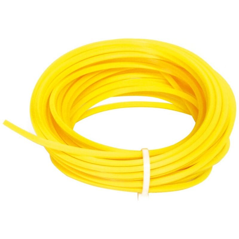 Filo quadrato per decespugliatore col. giallo mm. 3,0X10 mt.