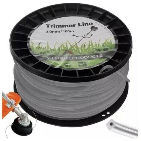 OROBICA STORE Filo rinforzato per decespugliatore 3 mm x 100 metri quadrato