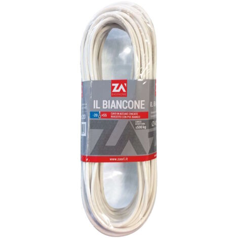 FILO STENDIBIANCHERIA BIANCONE ACC ZIN CONF 20 M