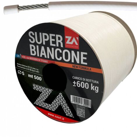 Filo Stendibiancheria Superbiancone Acc Zin 5Mm - 500 Ml