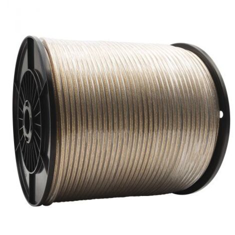 FILO STENDIBIANCHERIA TRASPARENTE OTTONATO 5MMX100M 100 MT