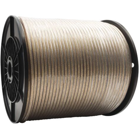 Filo stendibiancheria trasparente ottonato 5mmx150m - 100 mt