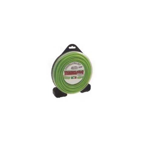 Filo TERMINATOR decespugliatore verde diametro quadro 4,4 mm lunghezza 40 mt