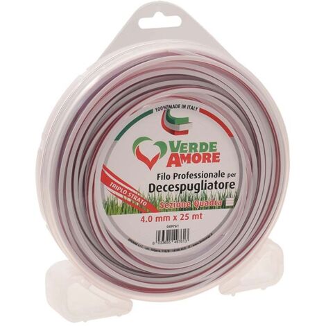 Filo triplo strato quadro, mm 4x25 mt