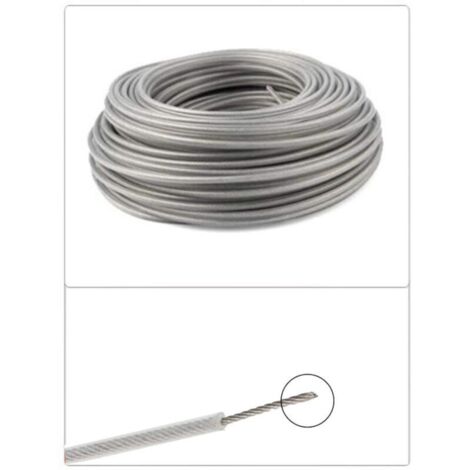 Filo universale per decespugliatore, filo in acciaio da 3,0 mm, filo in acciaio resistente per tosaerba con testina a urto e giardinaggio.