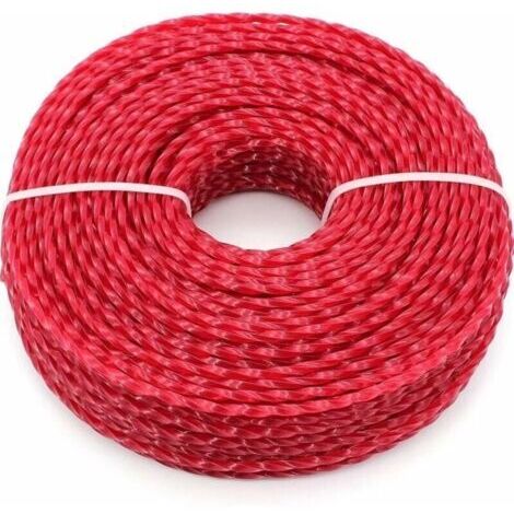 Filo universale per rifinitura bordi, filo in nylon da 3,0 mm, filo resistente in nylon per decespugliatore da giardino (3 mm x 50-60 m)