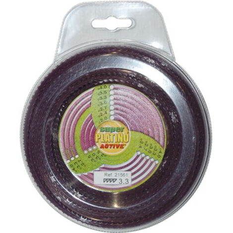 FILO X DECESPUGLIATORE PLATINO SEGHETTATO ACTIVE MM 3,3 MT 49
