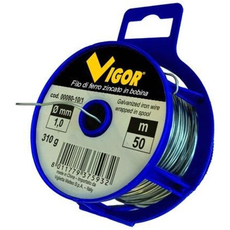 filo zincato e plasticato per legatura 1,0 mm 50 mt