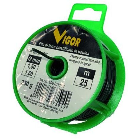 filo zincato e plasticato per legatura 1,6 mm 25 mt