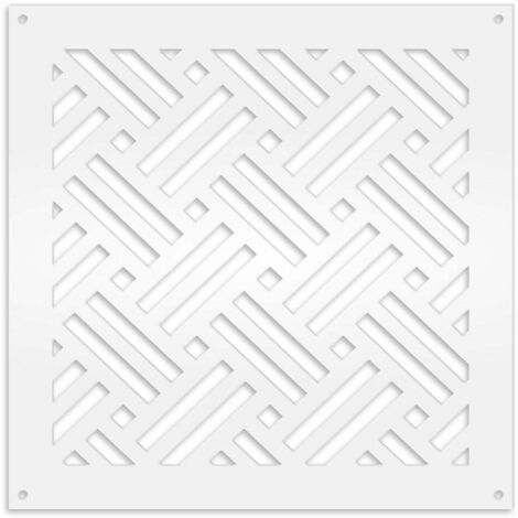FILOTTO - Pannello in PVC traforato - Parasole - Misura: 48x48 cm - Colore: bianco