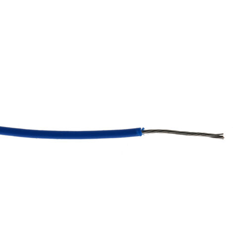 Fils de câblage RS PRO, 0,22mm², Bleu, 100m, 1 000 V c.a. ( Prix pour Bobine de 100 Mètres )