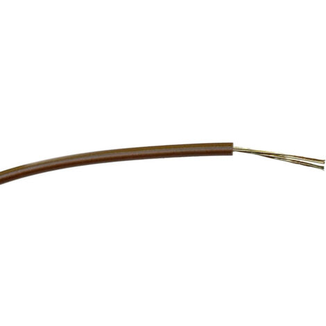 Fils de câblage RS PRO, 0,22mm², Marron, 100m, 1 000 V c.a. ( Prix pour Bobine de 100 Mètres )
