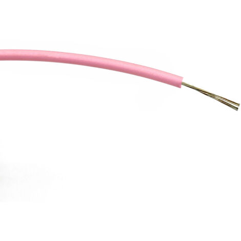 Fils de câblage RS PRO, 0,22mm², Rose, 100m, 1 000 V c.a. ( Prix pour Bobine de 100 Mètres )