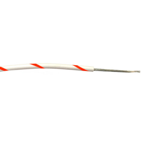 Fils de câblage RS PRO, 0,22mm², Rouge/Blanc, 100m, 1 000 V c.a. ( Prix pour Bobine de 100 Mètres )