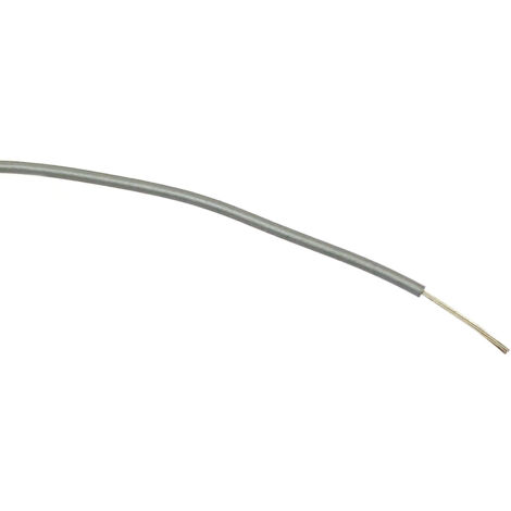 Fils de câblage RS PRO, 0.2mm², Gris, 100m, 1 000 V c.a. ( Prix pour Bobine de 100 Mètres )