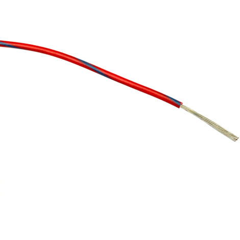 Fils de câblage RS PRO, 0.5mm², Bleu/Rouge, 100m, 1 000 V c.a. ( Prix pour Bobine de 100 Mètres )